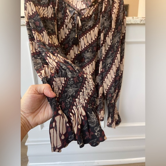 FIGUE 100% Silk long sleeve blouse - Picture 4 of 6